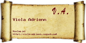 Viola Adrienn névjegykártya